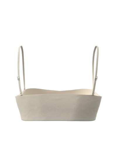 Calvin Klein Kadın Bandeau-rp Antik Beyaz Bikini Üstü-13392 Antik Beyaz