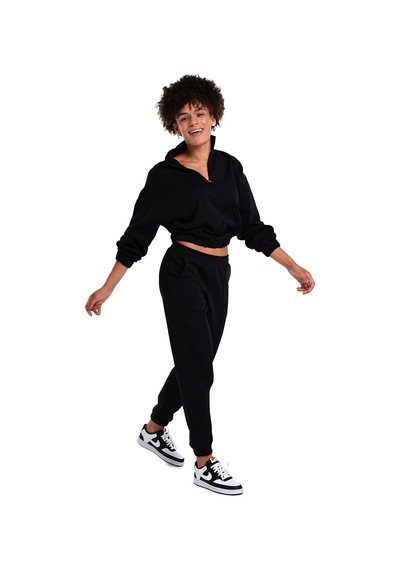 Sportive Burgos Kadın Siyah Günlük Stil Sweatshirt 24kk012-syh 1656582 SiYAH