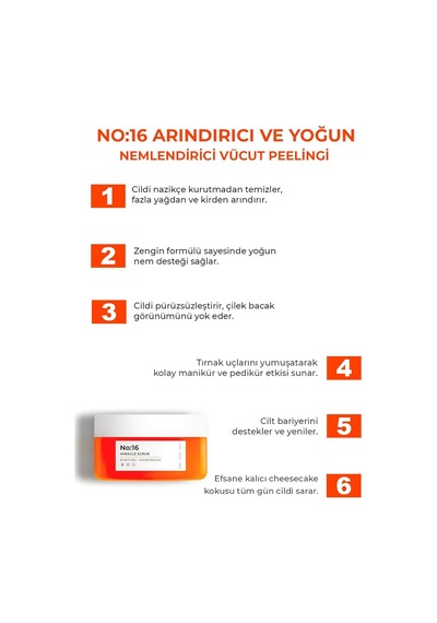 Sinoz No:16 Yoğun Nemlendirici, Besleyici Ve Arındırıcı Vücut Peelingi 300 Gr. Sku: Smg8690010457363