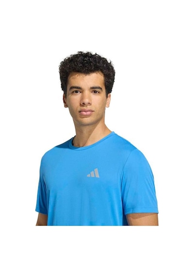 Adidas Run Essentials Erkek Lacivert Yuvarlak Yaka Tişört