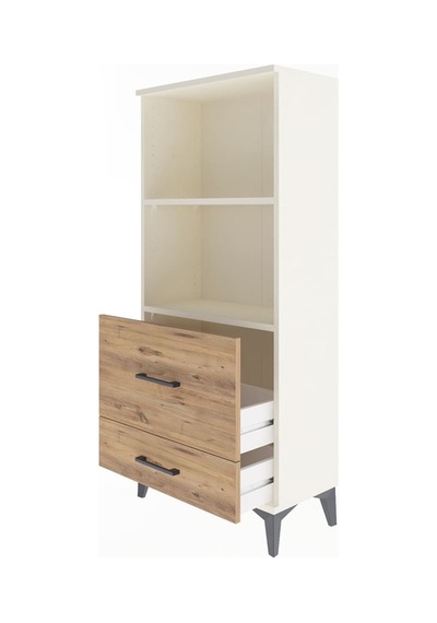 Arges Dolap 2 Raflı 2 Çekmeceli 60x30x134 Aytaşı-çam Aytaşı