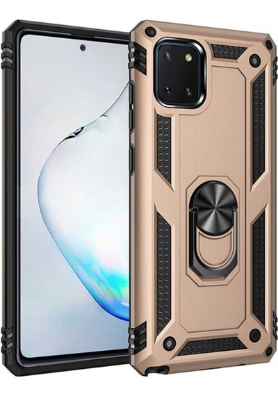 Samsung Uyumlu Galaxy A81 Note 10 Lite Kılıf Zore Vega Kapak Gold