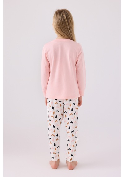 Arnetta Kız Çocuk Pembe Pijama Takımı Ar3057-c-v1 Pembe