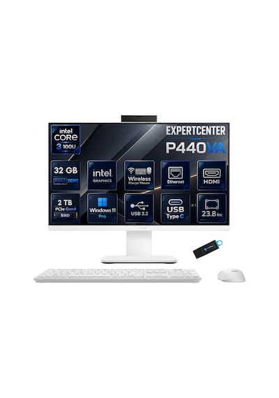 Asus ExpertCenter P440VA P440VA-KC38512W0DRNP15 Core 3-100U 32 GB 2 TB SSD 23.8'' W11P All In One Bilgisayar Asus ExpertCenter P440VA P440VA-KC38512W0DRNP15 Core 3-100U 32 GB 2 TB SSD 23.8'' W11P All In One Bilgisayar