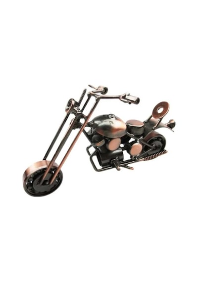 El Yapımı Vintage Demir Motorsiklet Modeli Ev-ofis Için Dekoratif Metal Süs Küçük Boy
