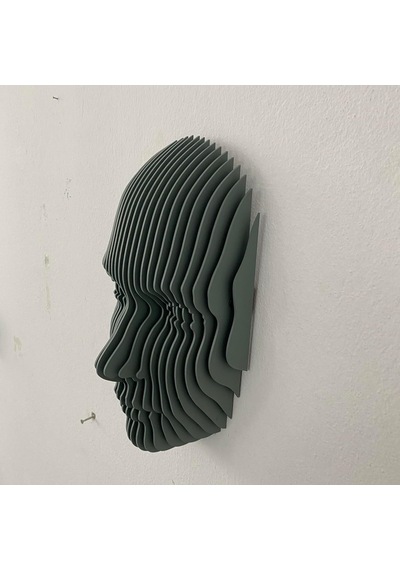 Flatform Echo Parametrik Yüz Duvar Dekoru 3d Katmanlı Modern Duvar Heykeli Diğer