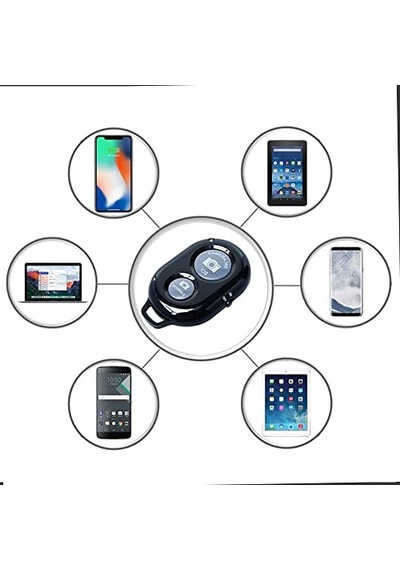 Bluetooth Kablosuz Uzaktan Kumanda İos Android Uyumlu Kamera Deklanşör Düğmesi Remote Shutter Diğer