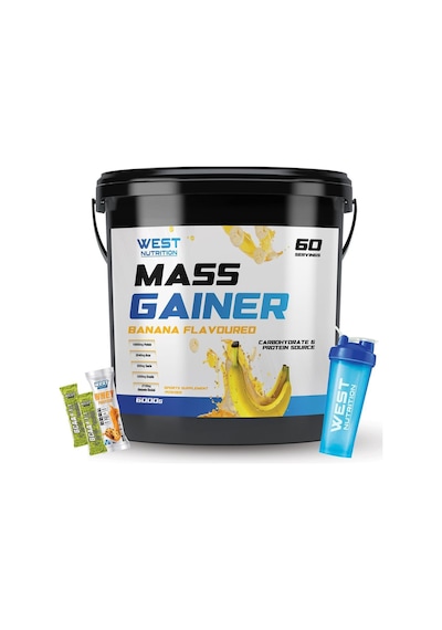West Nutrition Mass Gainer Karbonhidrat Tozu 6000 Gr + Shaker