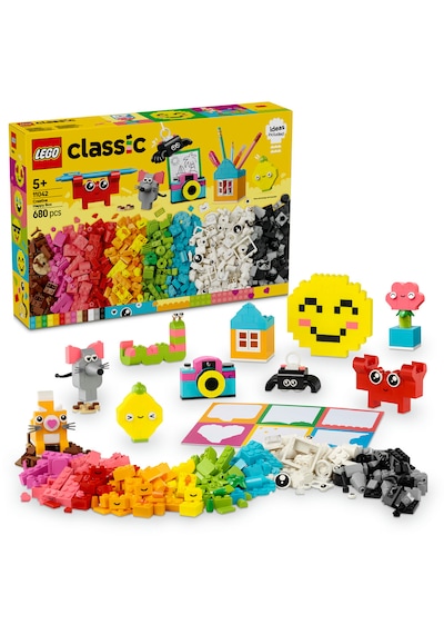 LEGO® Classic Yaratıcı Mutlu Kutu 11042 - 5 Yaş ve Üzeri Çocuklar İçin Hayal Gücünü Geliştiren Yaratıcı Renkli Oyuncak Yapım Seti (680P)