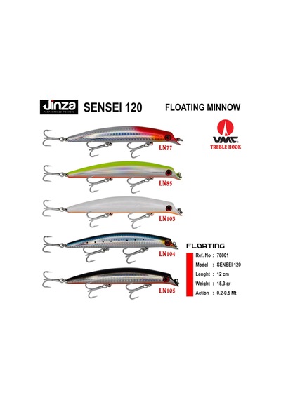 Jinza Sensei 120 Mm 15.3 Gr Maket Balık (544618831)