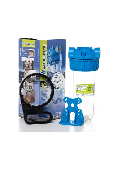 Lotto Filters Atlas Daire Girişi 10'' Housing Ve Yıkanabilir Filtre 50 Micron