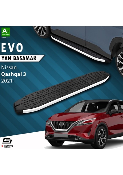 Nissan Qashqai 3 Evo Aluminyum Yan Basamak 173 Cm 2021 Üzeri
