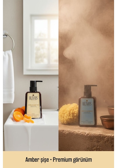 %100 Doğal Zeytinyağlı Hamam Mandalina Keçi Sütü Sıvı El Sabun &
