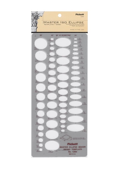 Pickett Master Isometic Ellipse - Master Isometric Ellipse Template 1266ı Genel