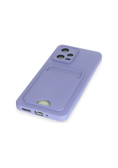 Newface - 141 - Xiaomi Redmi Note 12 4g Kılıf Kelvin Kartvizitli Silikon - Edntrend - - Lila