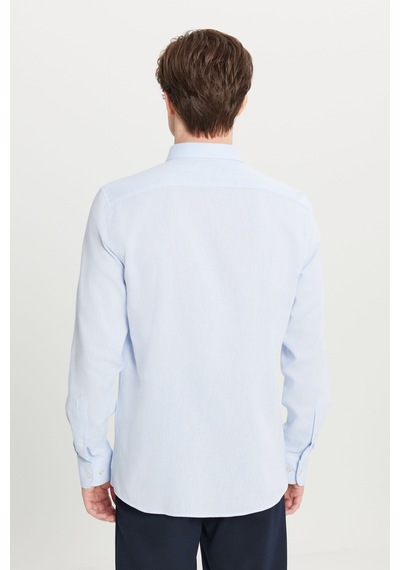 Altınyıldız Classıcs Erkek Acık Mavı %100 Pamuklu Slim Fit Gizli Düğmeli Yaka Armürlü Gömlek Altınyıldız Classıcs Erkek Acık Mavı %100 Pamuklu Slim Fit Gizli Düğmeli Yaka Armürlü Gömlek