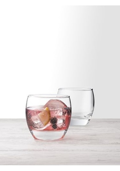 6'lı Su Bardağı Seti, 340 Ml, Hediye Kutulu Açık Kahverengi