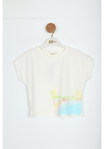 Xo Kids Kız Çocuk Tişort 1-4 Yaş 38628 Ekru