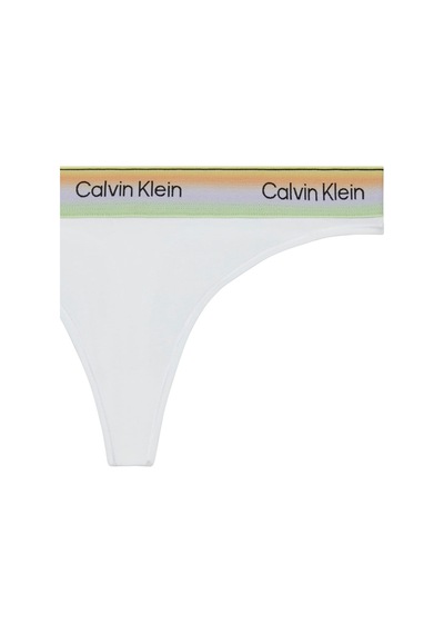Calvin Klein Kadın Marka Logolu Beyaz Tanga-16251