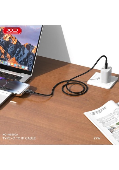 27w Pd Apple Uyumlu iPhone Data & Hızlı Şarj Kablosu Type c To Lightning İp Örgülü Dayanıklı 1 2m
