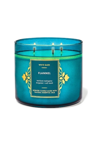 Bath & Body Works Flannel Büyük Mum 411 G Çok Renkli