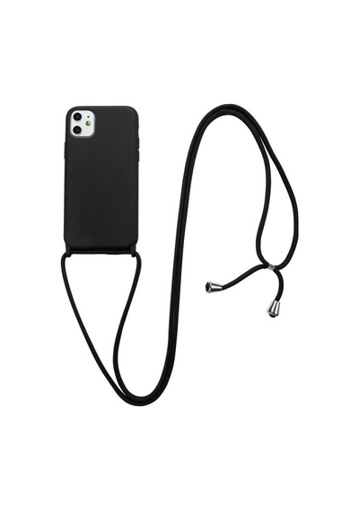 Apple Uyumlu iPhone 11 Kilif Askili Liquid Silicone Kadife Kapak 484390555