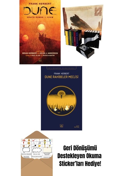 Dune Grafik Roman 1. Kısım + Dune Serisi Kutu Set 6 Kitap Ciltli + Dune Rahibeler Meclisi