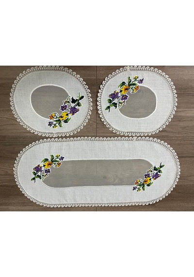 Yatak Odası Örtü Takımı Ekru