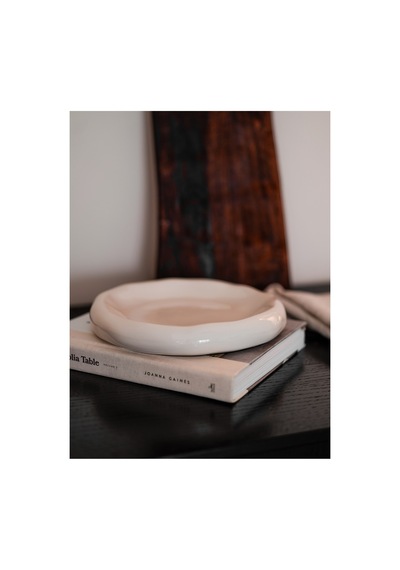 X Duygu Batum Momento Soft Bowl Servis Sunum Tabak Ekru - 923712565 Ekru