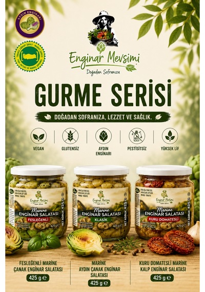 Gurme Serisi Marine Enginar Salataları 3'lü Paket
