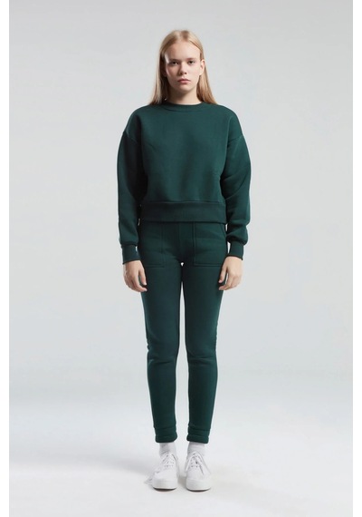 Kadın Yeşil Sweatshirt Yeşil