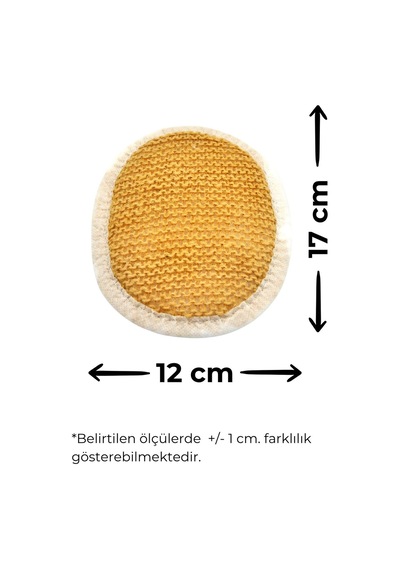 Doğal Jüt İp Banyo Lifi Hamam Vücud Kesesi 12x17 Cm.