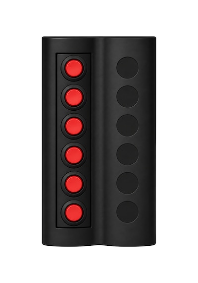 Labarka 6'lı Switch Panel Otomatik Sigortalı Kırmızı LED'li 12- 24V