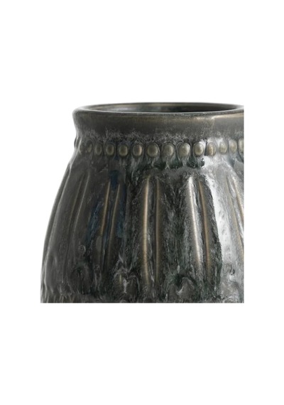 Şık Seramik Vazo - 15 X 22 Cm Açık Ahşap