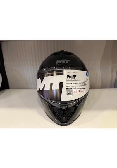 Kask Mt Thunder 4r Sv Pure Parlak Siyah