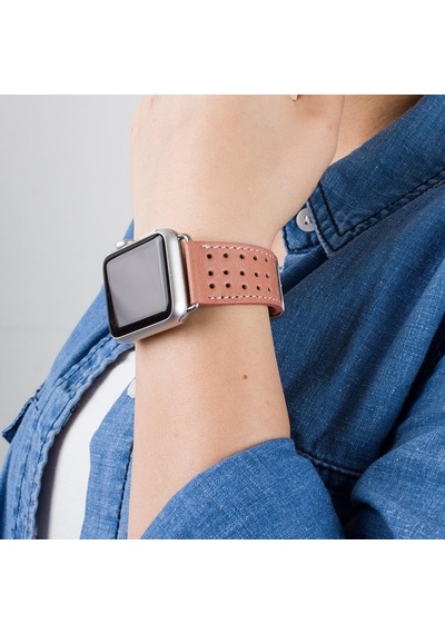 Apple Watch Uyumlu Deri Kordon 42-44-45mm 87011 Rst8