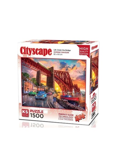 Ks Games Puzzle 1500 Parça Forth Bridge At Sunset 22039