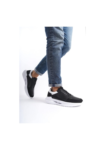Mubiano Hakiki Deri Mbkry028-s Erkek Siyah Sneaker & Spor Ayakkabı Siyah