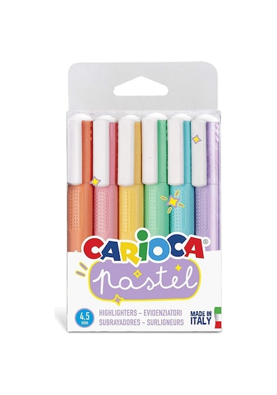 6'lı Pastel Işaretleme Fosforlu Kalem Çok Renkli