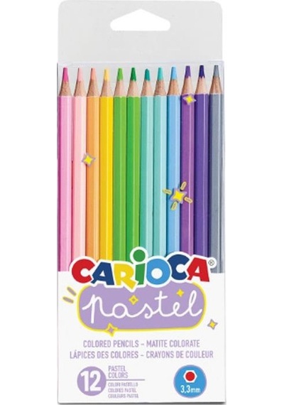Carioca Joy Keçeli Kalem - Carioca Wax Crayons - Carioca Pastel Kuru Kalem 3 Adet Boyama Seti