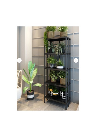 Norveç 5 Katlı Plastik Kitaplık, Saksılık, Banyo Rafı, Mutfak Rafı,organizer Siyah Norveç 5 Katlı Plastik Kitaplık, Saksılık, Banyo Rafı, Mutfak Rafı,organizer Siyah