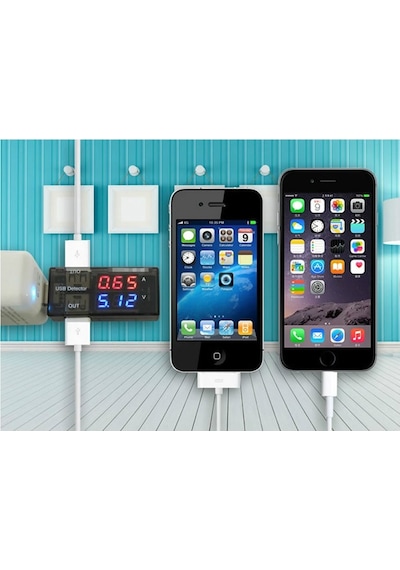 Alkatronik-Çift Usb Çıkışlı Voltmetre Ampermetre Akım Voltaj İzleyici Şarj