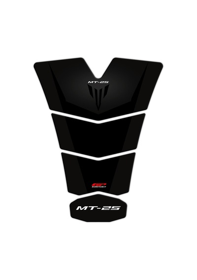 GP Kompozit Yamaha MT-25 2020-2023 Uyumlu Tank Pad Seti Siyah