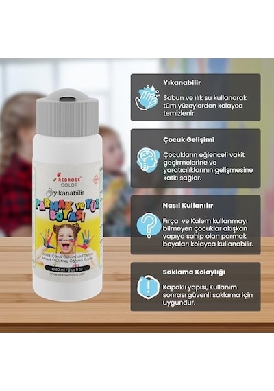 Beyaz Parmak Boyası 60ml