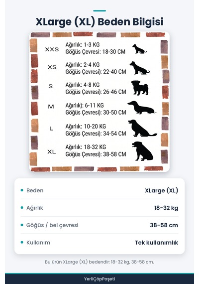 Xlarge Beden Evcil Hayvan Külot Bez - Ultra Emici - Hızlı Kuruyan