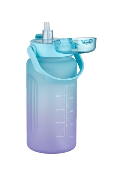 Vagonlife 1500ml Pipetli/Pipetsiz Kullanım Çift Renk SoftTouch Motivasyon Matarası Çıkartma Hediyeli Vagonlife 1500ml Pipetli/Pipetsiz Kullanım Çift Renk SoftTouch Motivasyon Matarası Çıkartma Hediyeli