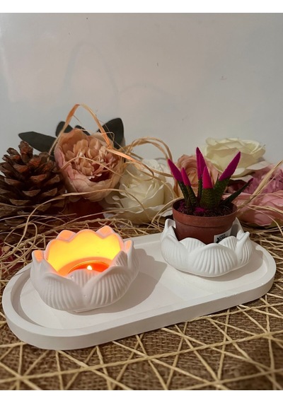 Bernami Mumluk Şamdanpinterest Lotus Mumluk Seti Diğer