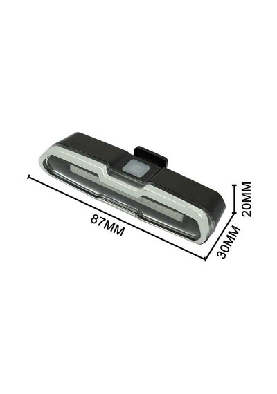 Forte Gt Bisiklet Usb Şarjlı Led Kırmızı Beyaz Xbyc 6017 Siyah