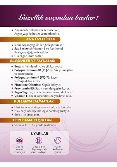 Cpiana Şampuan Argan Yağlı 400ml