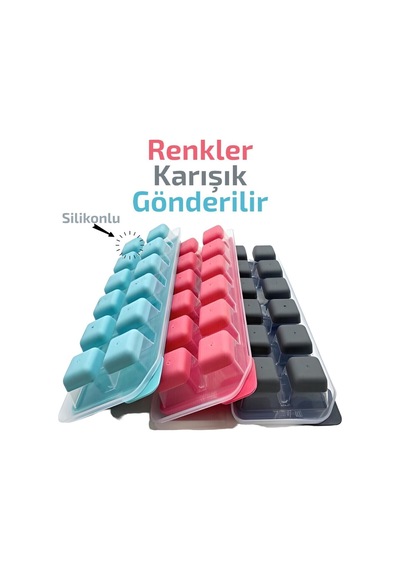 Buz Kalıbı Buzluk Yapışmaz Baş Parmak Silikonlu Küp 1 Adet Silikon Diğer